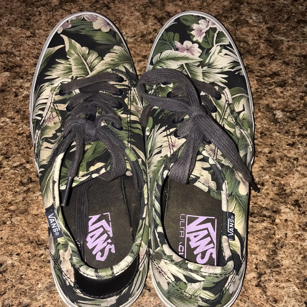 VANS Off The Wall Women Low Top Hawaiian Floral Sneakers | 9.5 - Picture 8 of 14